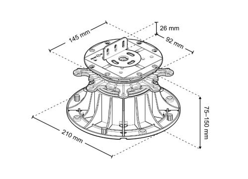 Stopa tarasowa MAX 45-350mm